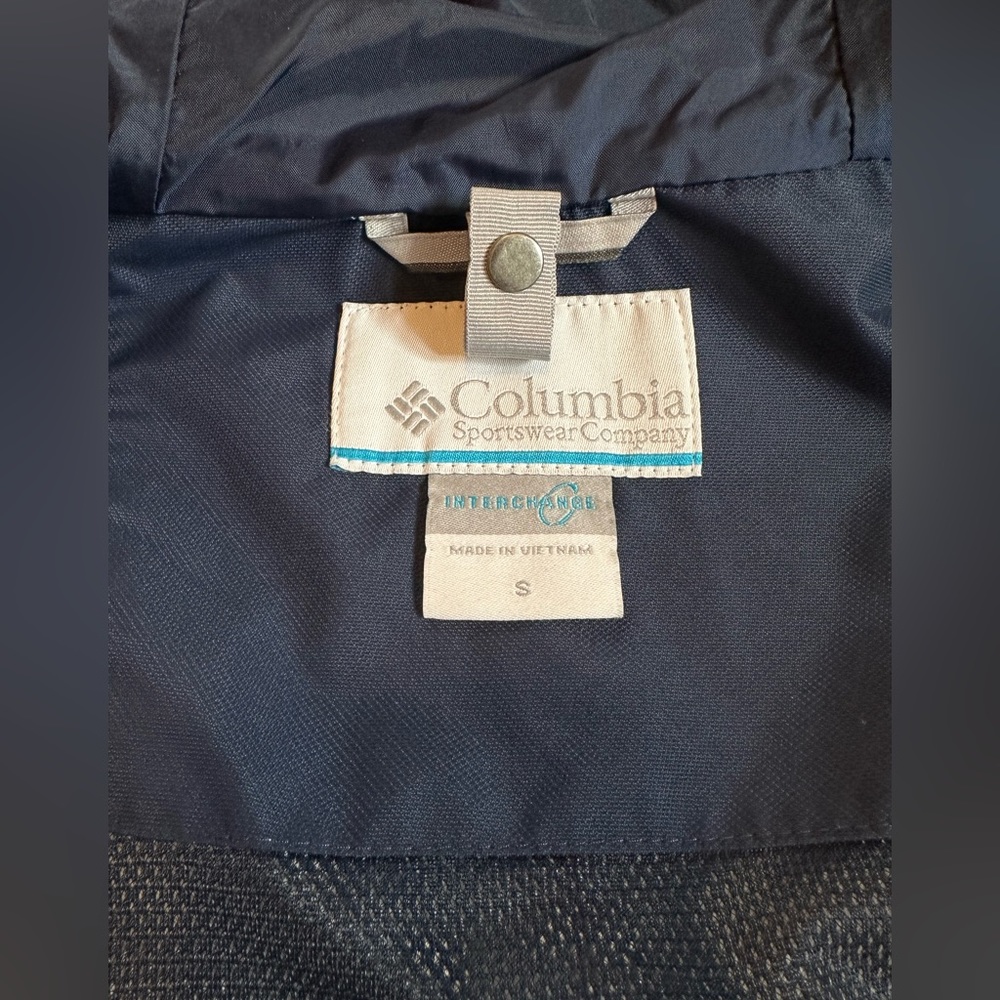 PRE-OWNED/LIKE NEW MENS COLUMBIA INTERCHANGE OMNI-TECH JACKET RED/BLUE MENS SML. - Picture 10 of 12